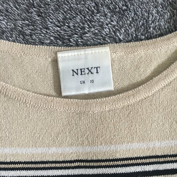 NEXT Women's Beige Black Tank Top size small - Picture 3 of 5